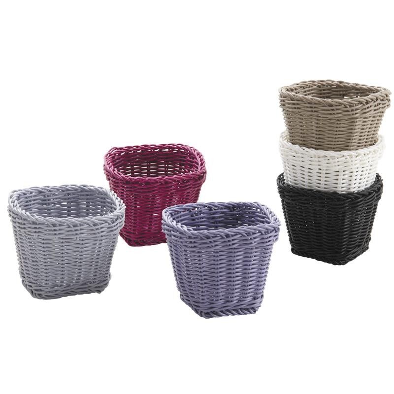 Cestino quadrato in rattan sintetico-CPO1550