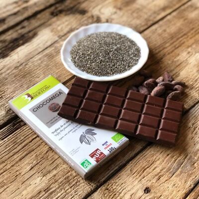 Tablette Chocolat Bio Chocomega au chia