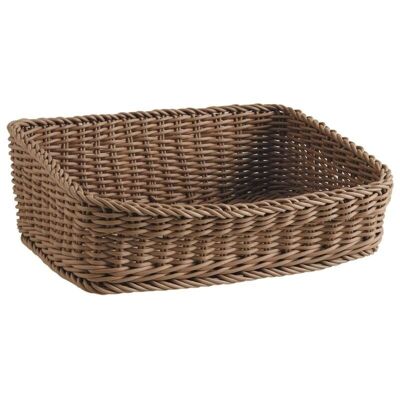 Presentation basket in synthetic rattan-CPR3030