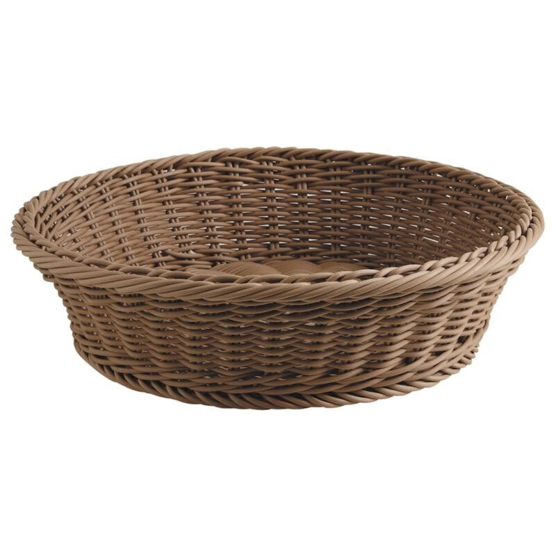 Synthetic rattan round basket-CPR3040