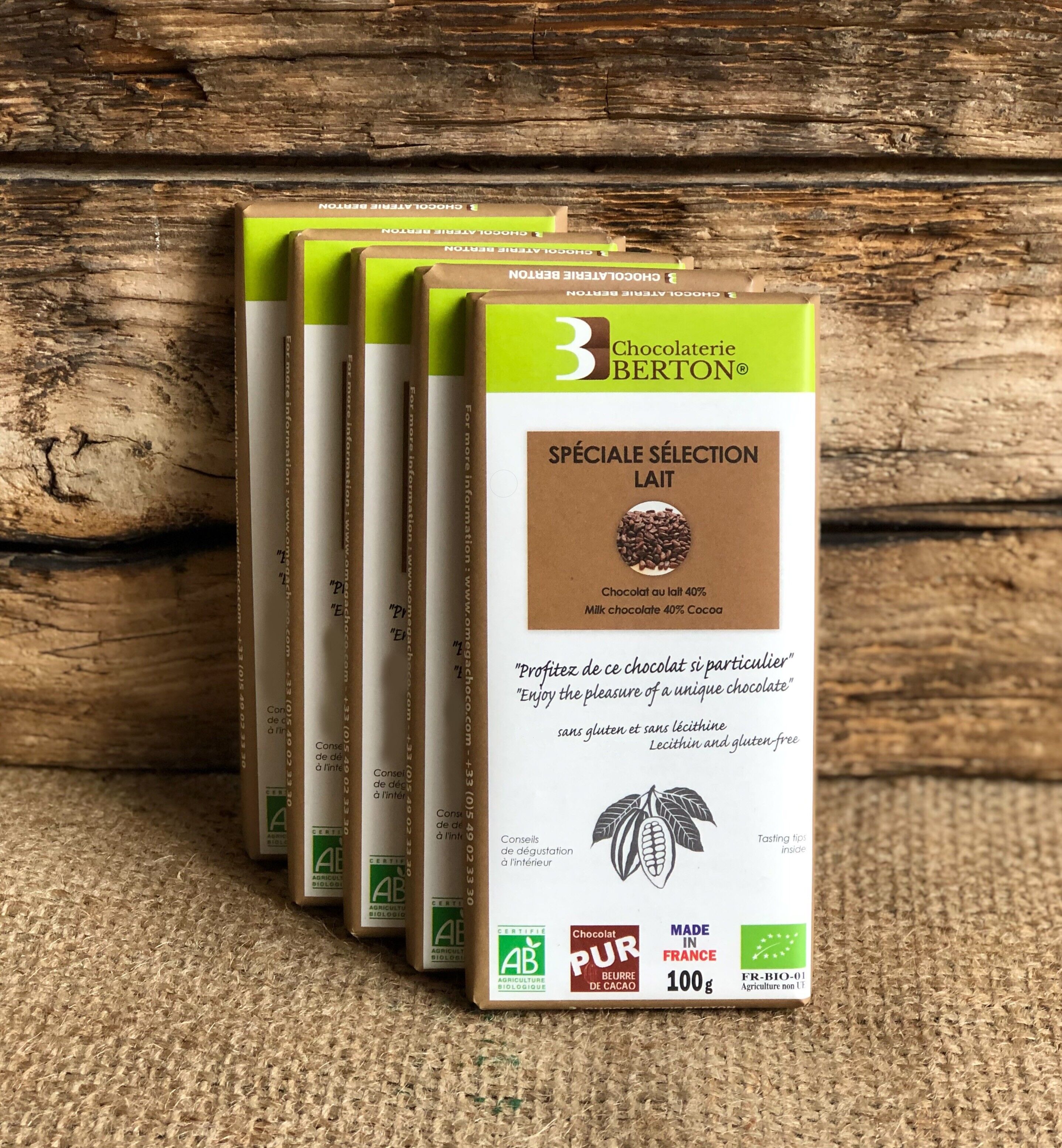 Tablette Chocolat Bio Spéciale Sélection Lait 40% 100g