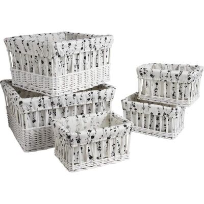 Wicker storage baskets-CRA349SC