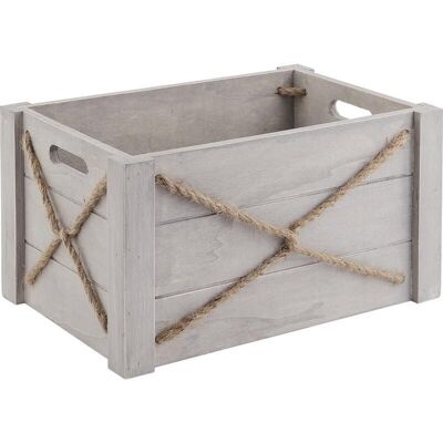 Weathered wooden crates and rope-CRA384S
