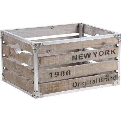 Caisse en bois et métal New-York-CRA4200