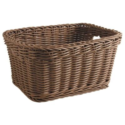 Synthetic rattan storage basket-CRA4892