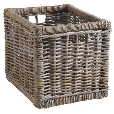 Storage basket in gray poelet-CRA4922