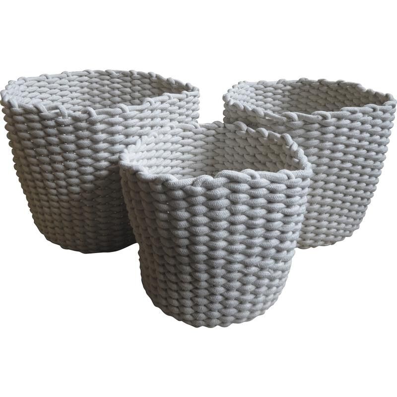 Cestini rotondi in corda di cotone-CRA494S