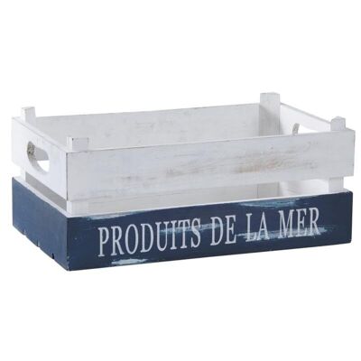 Seafood crate in weathered wood-CRA5520