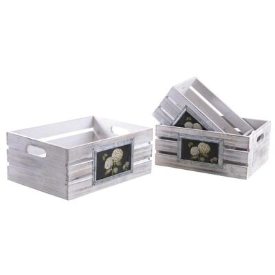 Bleached wooden crates-CRA554S