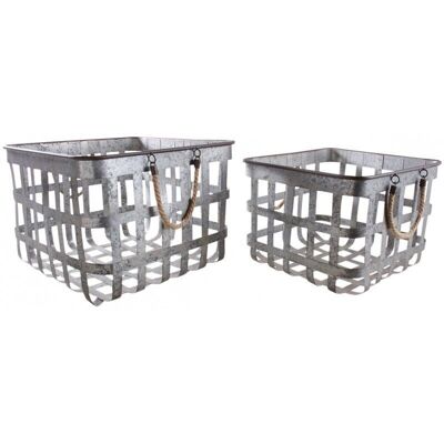 Square metal baskets-CRA571S