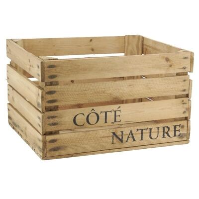 Wooden crate Côté Nature-CRA6170