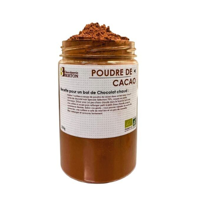 Pot de poudre de cacao Bio - Pot de 350g