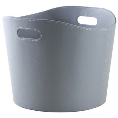 Gray storage basket-CUT1570