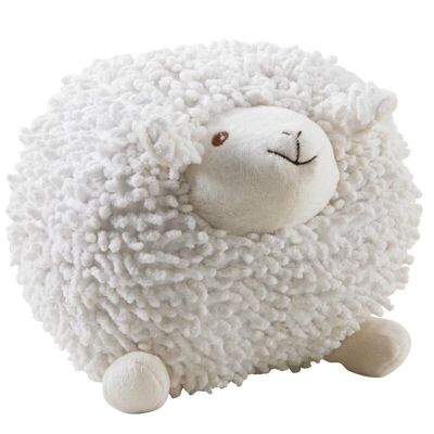 White Cotton Shaggy Sheep-DAN2512C