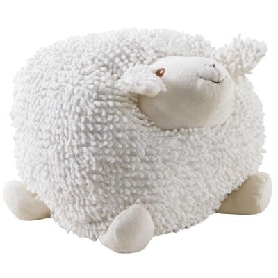 White Cotton Shaggy Sheep-DAN2513C