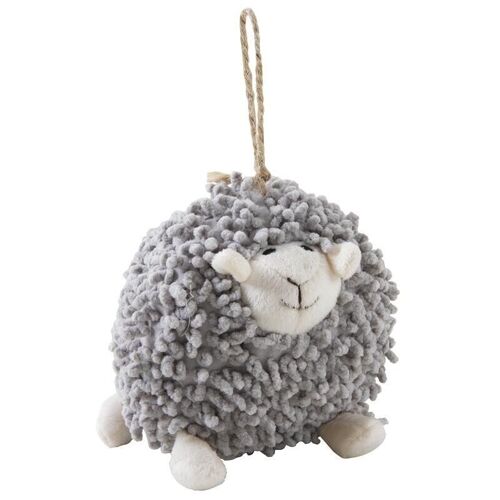 Mouton Shaggy à suspendre en coton gris-DAN2521C