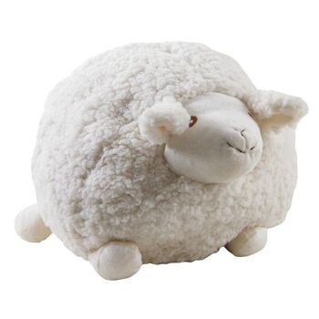 Mouton Shaggy en laine blanc-DAN2533C