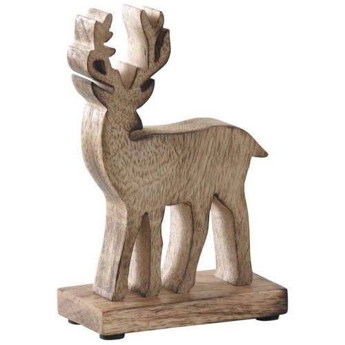 Cerf en bois vieilli-DAN2540