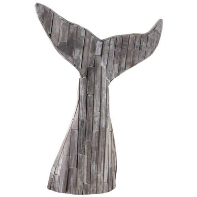 Whale tail in recycled wood-DAN2622