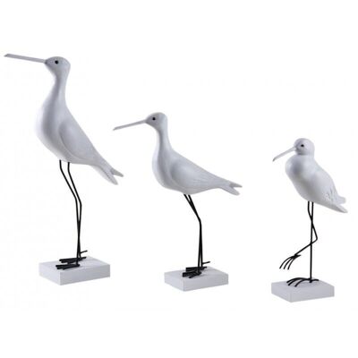 Uccelli marini in legno bianco-DAN285S