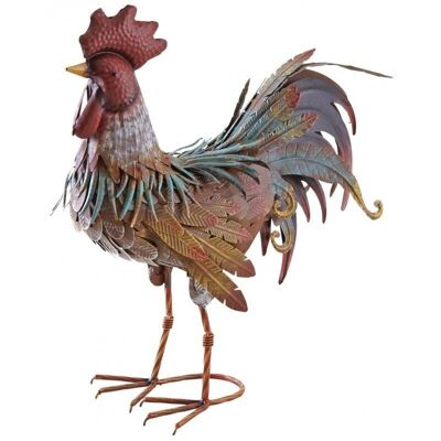 Rooster in lacquered metal-DAN2990