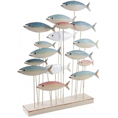 Free standing metal fish shoal-DAN3000