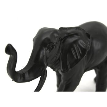 Éléphant en résine teintée noire-DAN3180 2