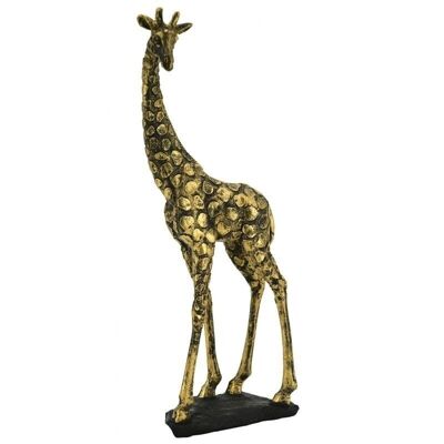 Girafe en résine dorée antique-DAN3250