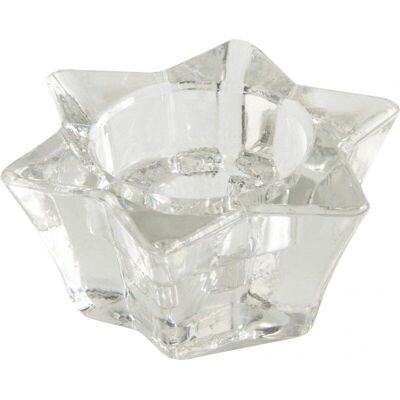 Glass candle holder-DBO1390V