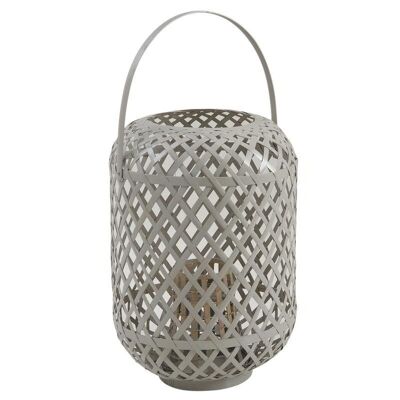 Lantern in lacquered bamboo and glass-DBO1880V