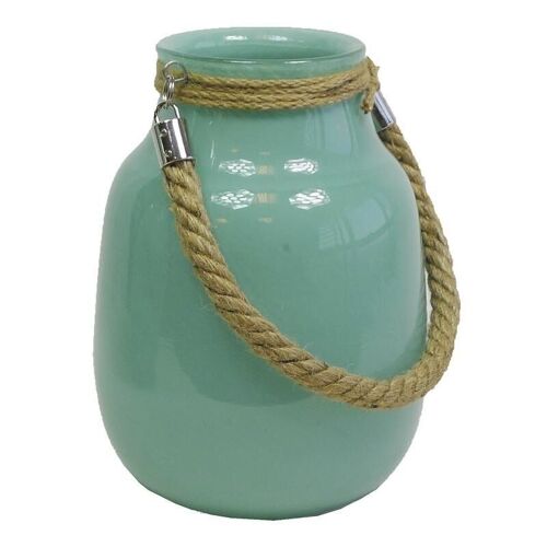 Vase en verre teinté turquoise-DBO1941V