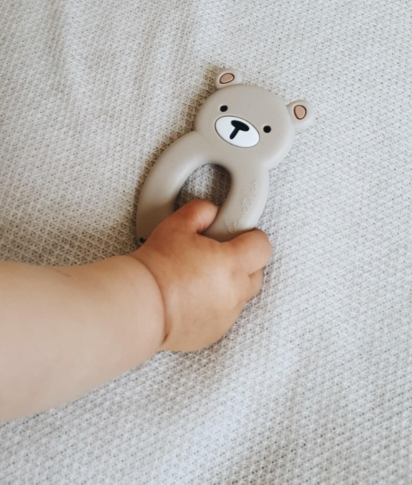 Big Bear Massaggiagengive, Sonaglio da dentizione, leo e lea, Orso, Beige