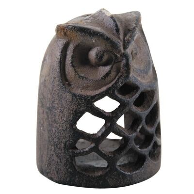 Cast iron owl tealight holder-DBO2700