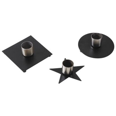 Candlestick in lacquered metal-DBO2960