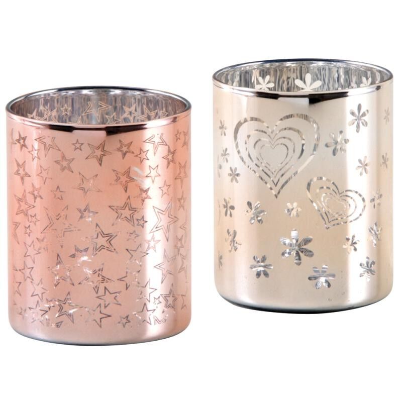 Porta tealight in vetro antico-DBO3140V