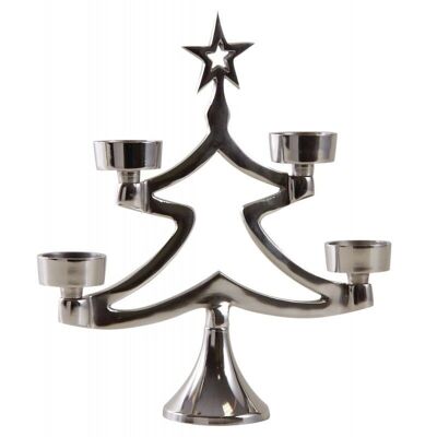 Aluminum candle holder tree-DBO3240