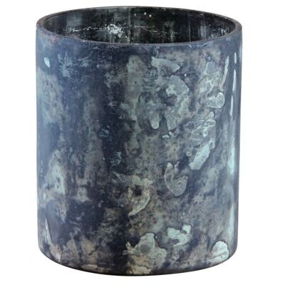 Oxidized glass tealight holder-DBO3450V