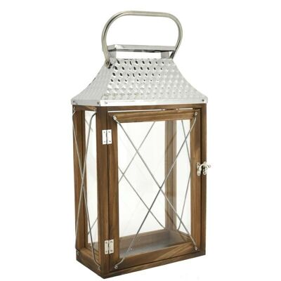 Lantern in wood and metal-DBO3870V