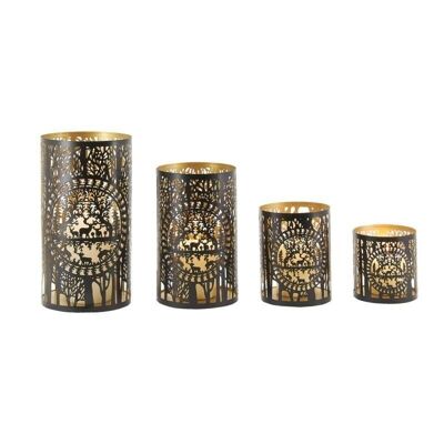 Metal tealight holders Forest-DBO418S