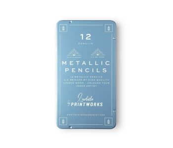 12 Crayons Printworks 12 Colour pencils - Metallic 5