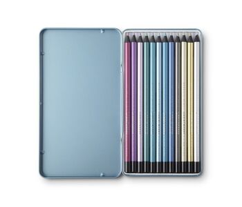 12 Crayons Printworks 12 Colour pencils - Metallic 1