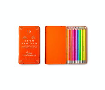 Set de 12 crayons de couleur - Néon - Printworks 4