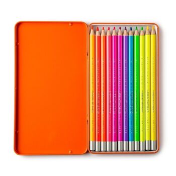 Set de 12 crayons de couleur - Néon - Printworks 6