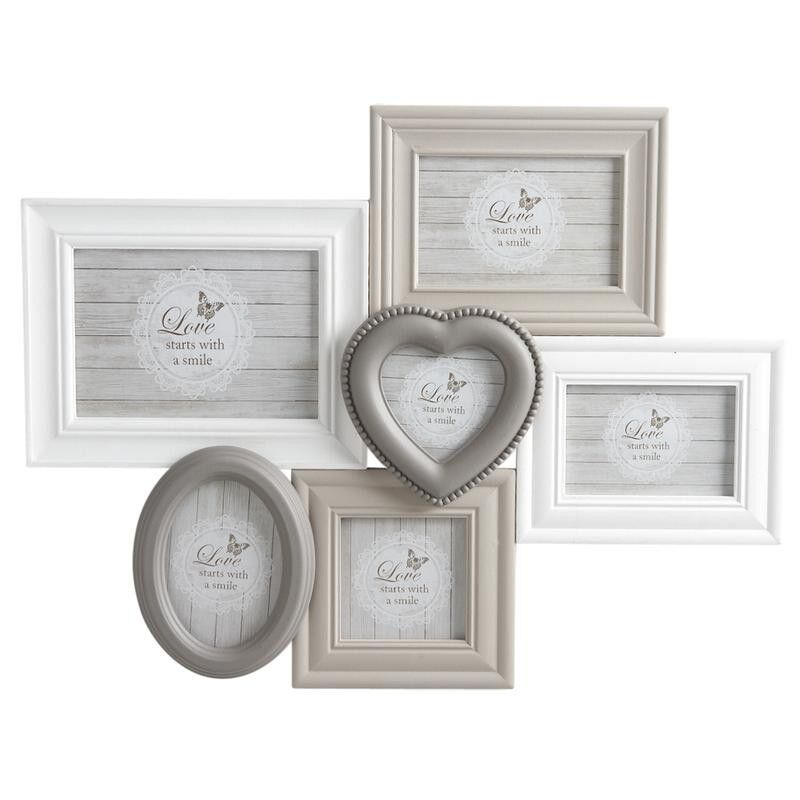 Cornice 6 foto in legno laccato e vetro-DCA2040V