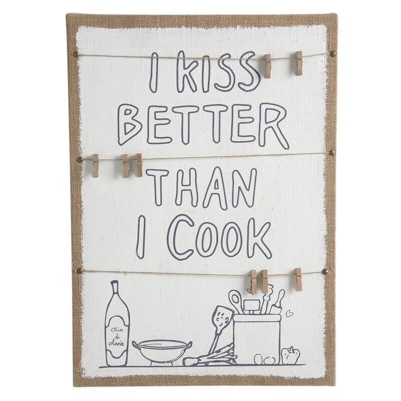 Cornice Memo in legno e juta-DCA2060