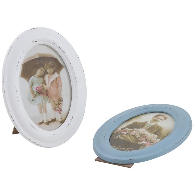 Cornice ovale in legno invecchiato-DCA2230V