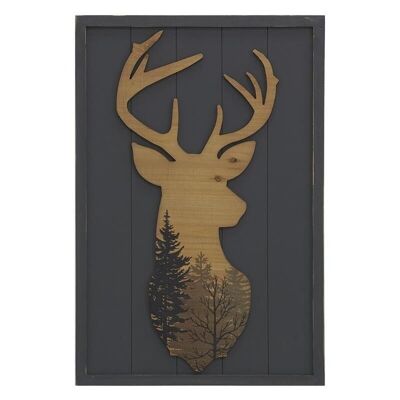 Deer frame in painted wood-DCA2340