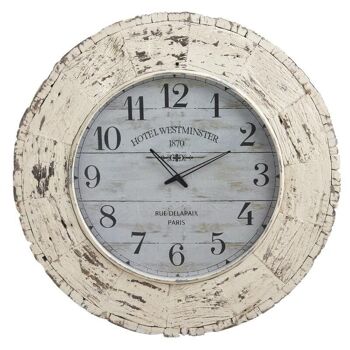 Horloge en bois vieilli-DHL1440V