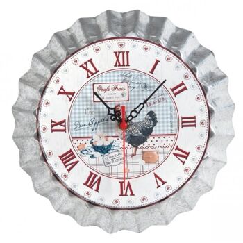 Horloge en métal Oeufs Frais-DHL1450