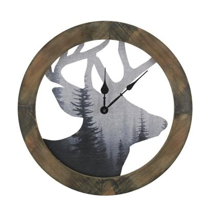Pine Deer Clock-DHL1660
